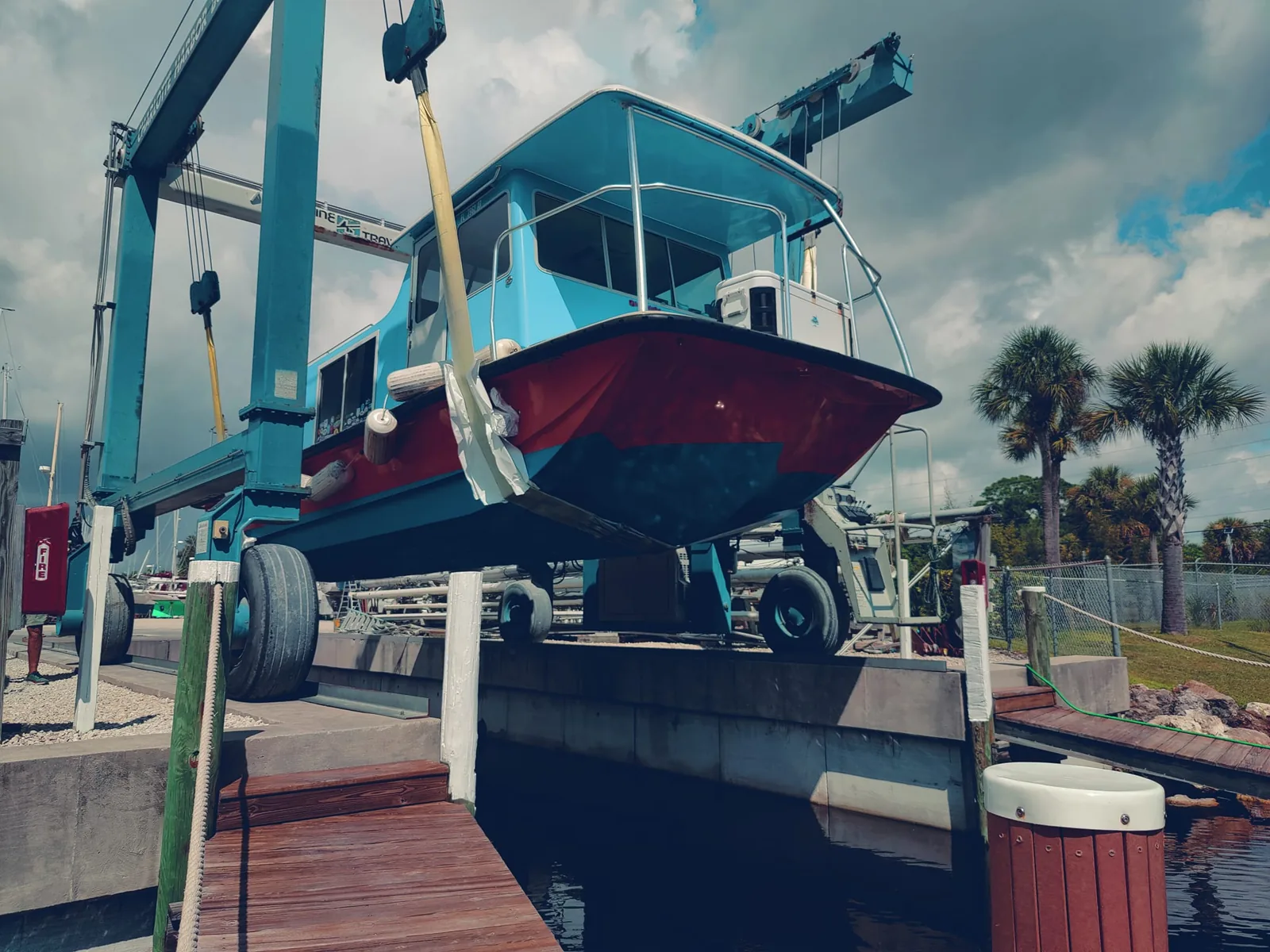 Boatyard maintenance and cutlass bearing replacement